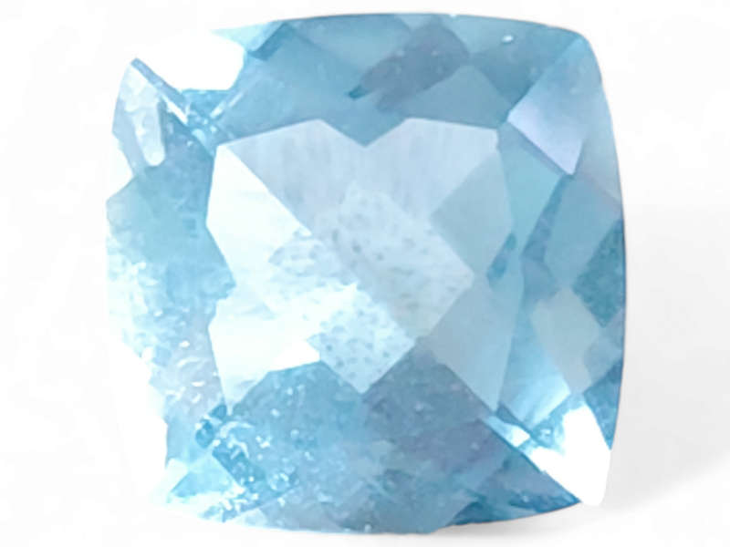 Aquamarine, cushion cut, 0.975ct, 6mm