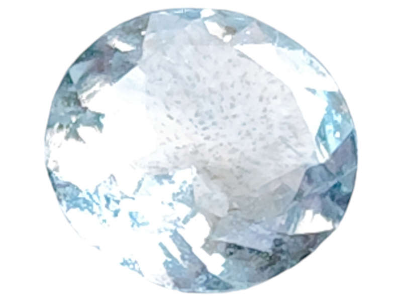 Aquamarine, round cut, 0.99ct, 7.5mm