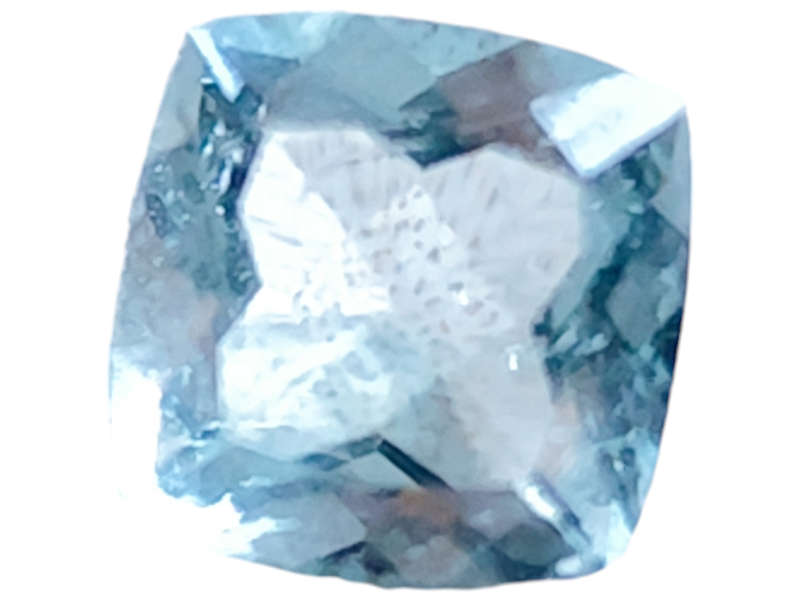 Aquamarine, cushion cut, 0.940ct, 6mm