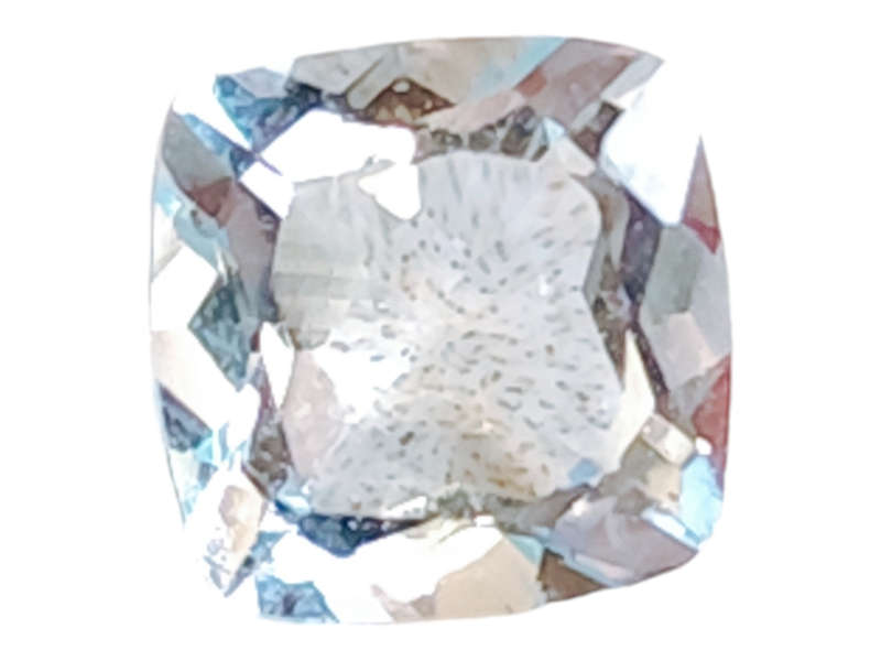 Aquamarine, cushion cut, 0.89ct, 6mm