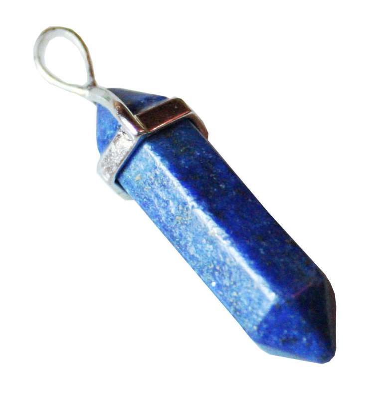 Lapis Lazuli point pendant, 41mm including bail