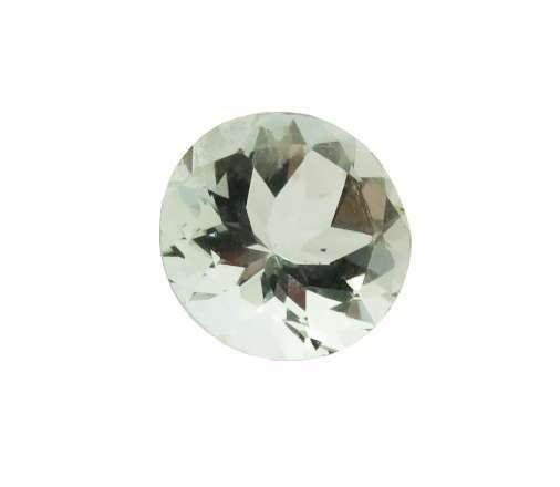 Aquamarine, round cut, 0.730ct, 6.5mm