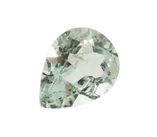 Aquamarine, pear cut, 1.645ct, 7x10mm