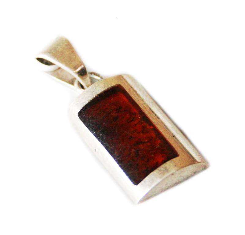 Baltic Amber pendant in 925 silver, 35mm incl. bail
