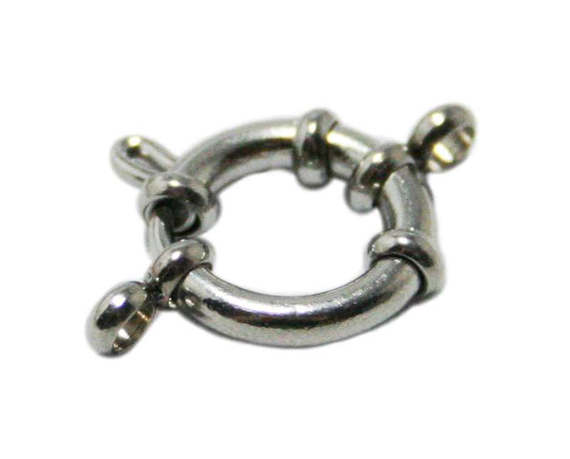 Stainless steel signoretti clasp, 18mm