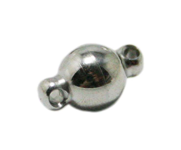 Stainless steel magnetic clasp, 6mm