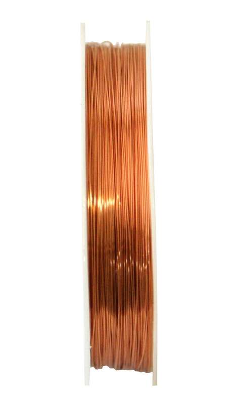 Beading wire, copper, 0.6mm, 6m