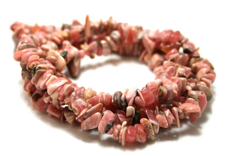 Rhodochrosite chip string, 80cm