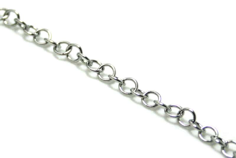Stainless steel chain, round, 4mm, 1 meter