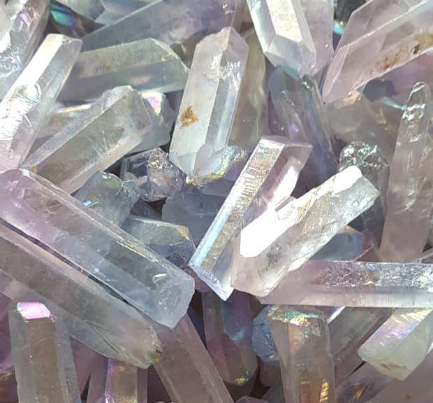 Unicorn Aura Quartz Crystals, 2-7cm - Silver Hills 0.05kg