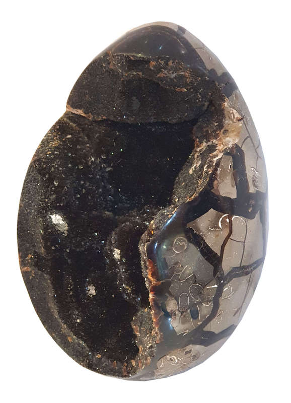 Septarian (Dragon Egg) Geode egg, 13x19cm