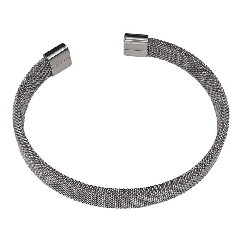 Stainless Steel mesh bangle, 8mm