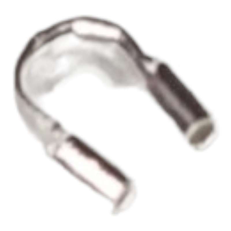5 x Cable thimble, bright silver, 5mm