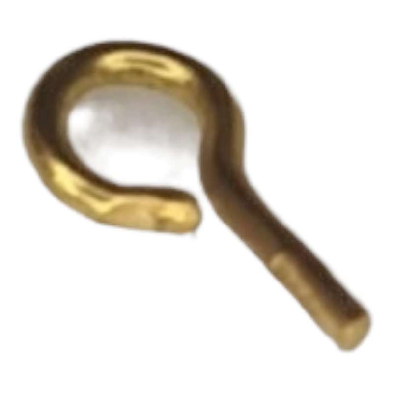 10 x Loop bail w pin, gold, 8mm