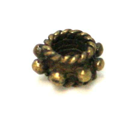 20 x Daisy rope barrel spacer, bronze, 6mm