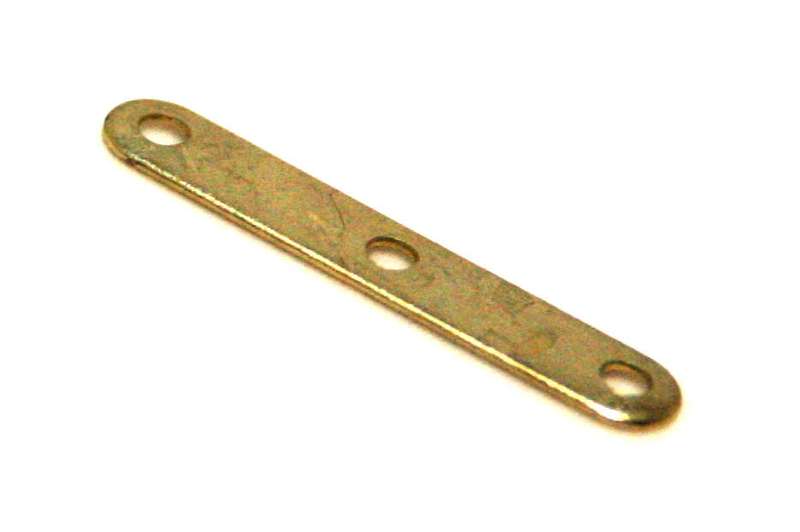20 x Spacer, 3 row, light gold, 20mm