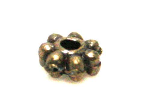 20 x Daisy spacer, bronze, 4mm