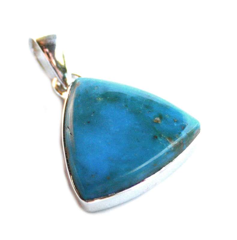 Peruvian Blue Opal pendant in 925 silver, 33mm incl. bail