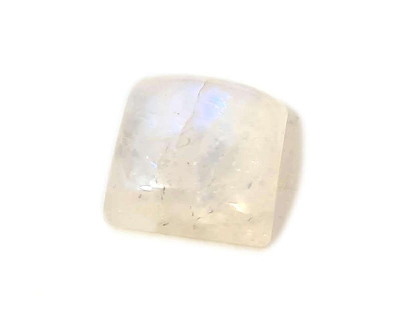 Rainbow Moonstone Cabochon, square, 12mm