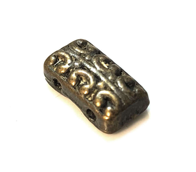 5 x Modern spacer, 2 row, bonze, 8x14mm