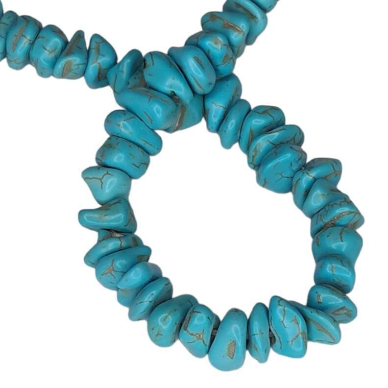 Blue howlite chip string, 40cm