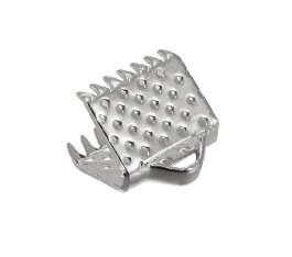 10x Ribbon Crimp, 8mm
