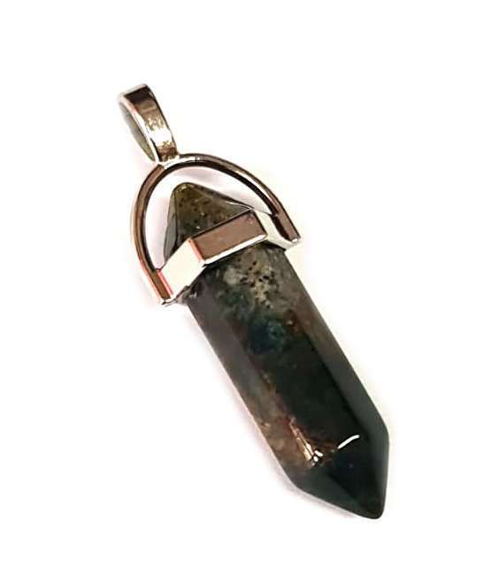 Indian Agate point pendant, 40mm