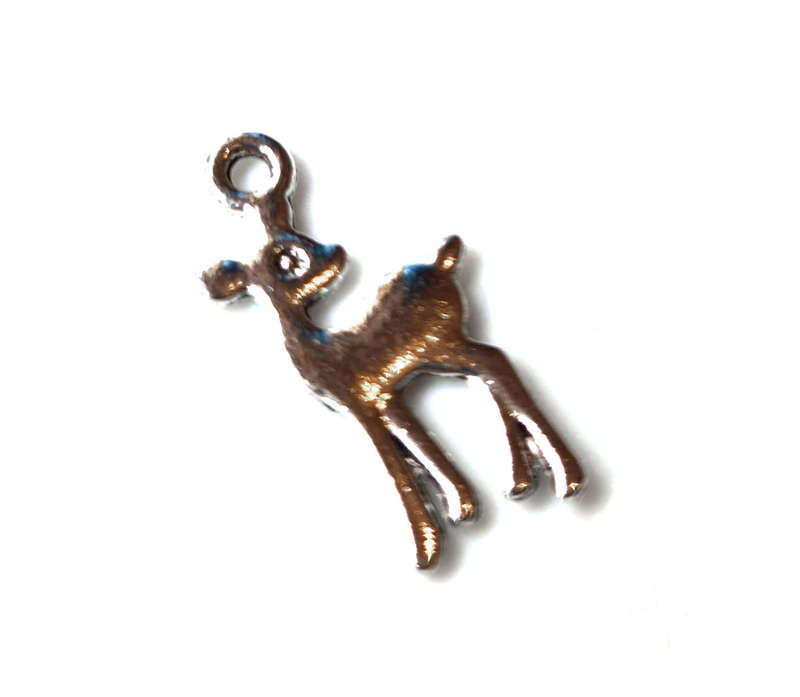 2x Deer charm, 21mm