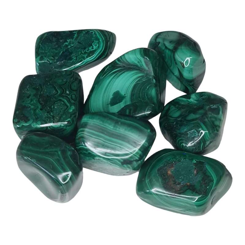 Malachite tumble, 2-4cm