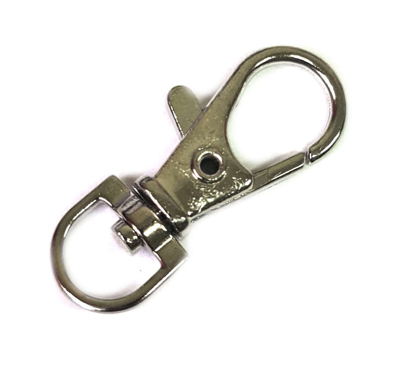 2 xSilver Coloured Key Chain Clasp 34mm