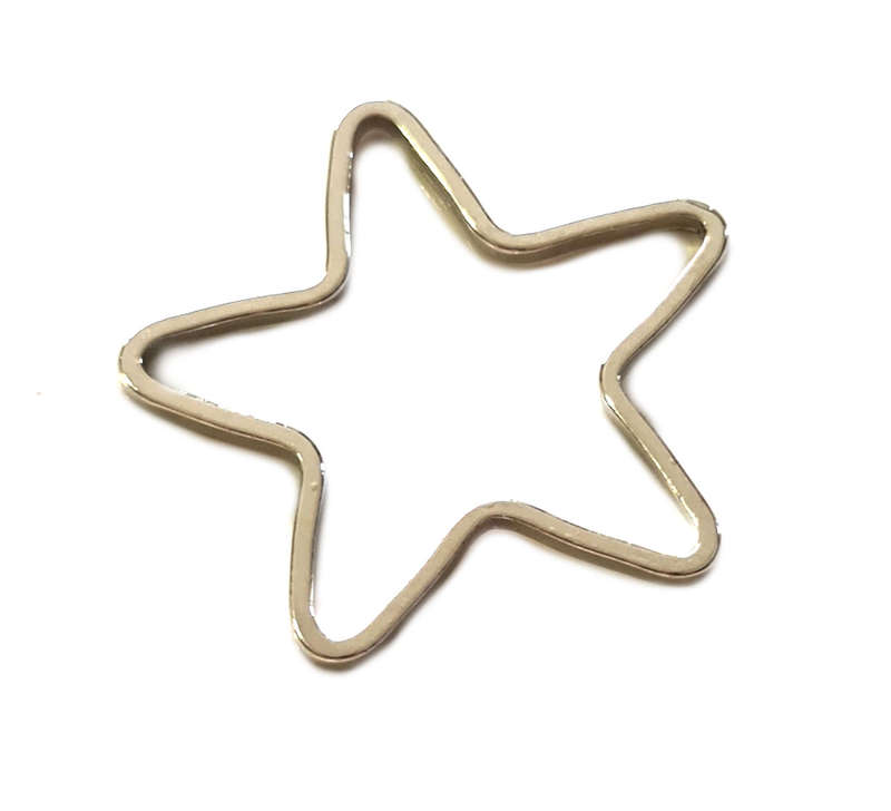 2x Star spacer link, nickel free, 22mm