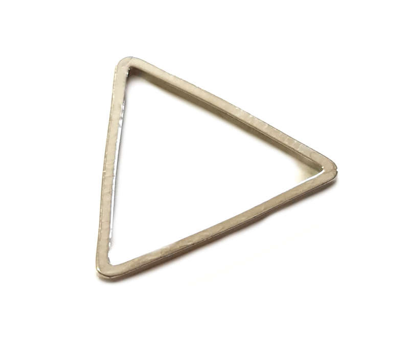 2x Triangle spacer link, nickel free, 20mm