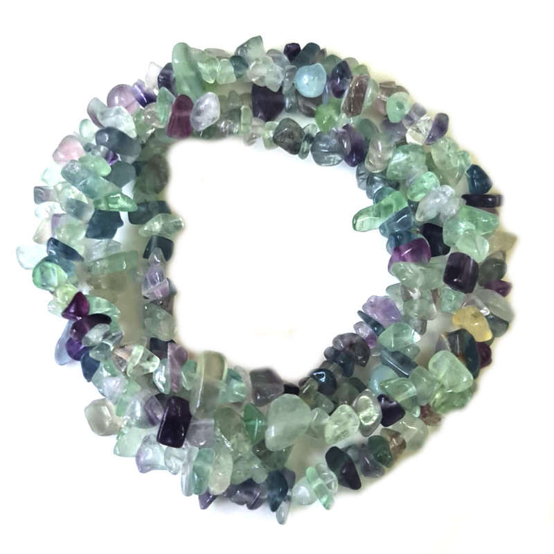 Fluorite Chip string, 80cm