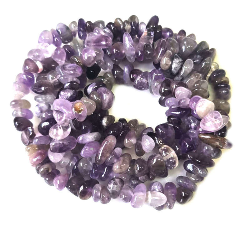 Amethyst Chip string, A grade, 80cm