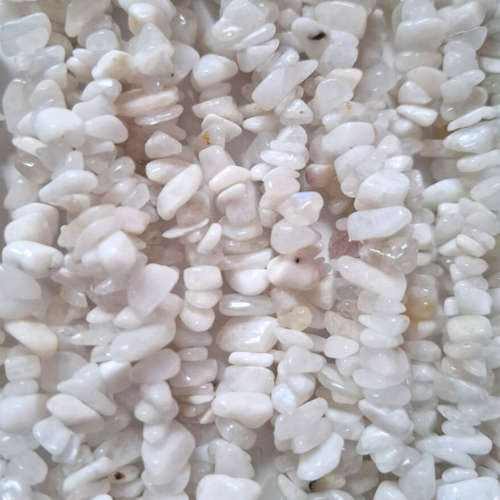 Moonstone Chipstring, 80cm long, 4-12mm chips