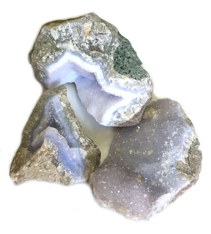 Blue Lace Agate from Malawi, 2 to 5cm