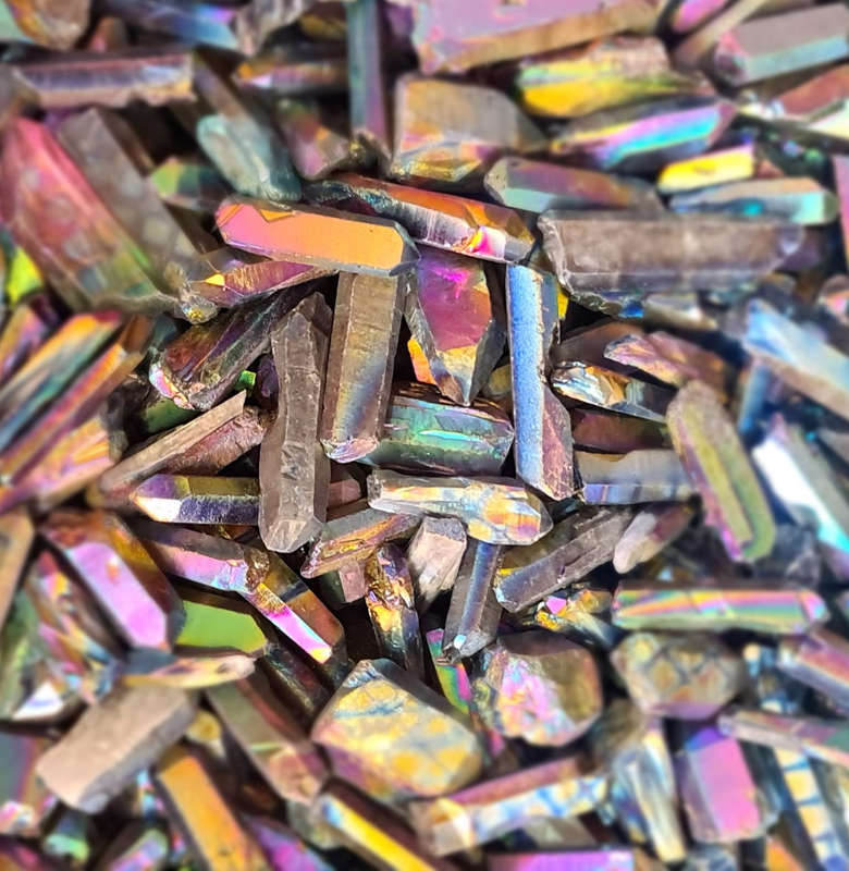 Aura Quartz crystal, aura, 20-40mm