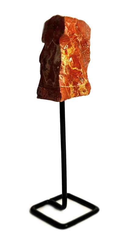 Red Jasper on stand, 18cm high