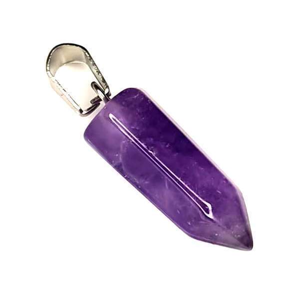 Amethyst point pendant, 38mm incl. bail