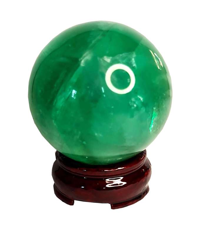 Fluorite Sphere on stand, 10cm high