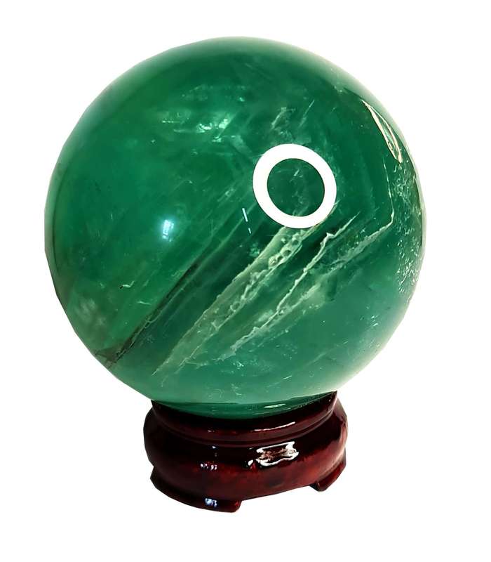 Fluorite Sphere on stand, 11cm high