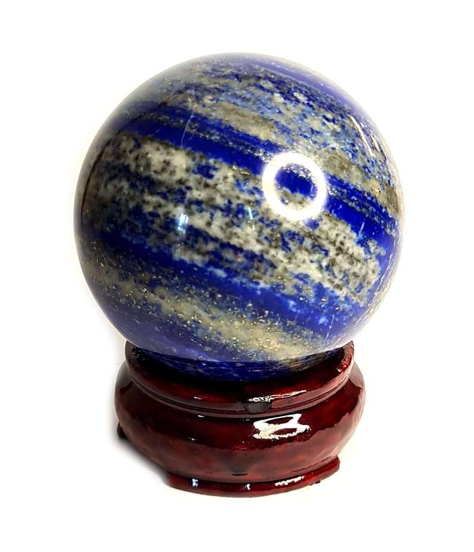 Lapis Lazuli Sphere on stand, 9cm high