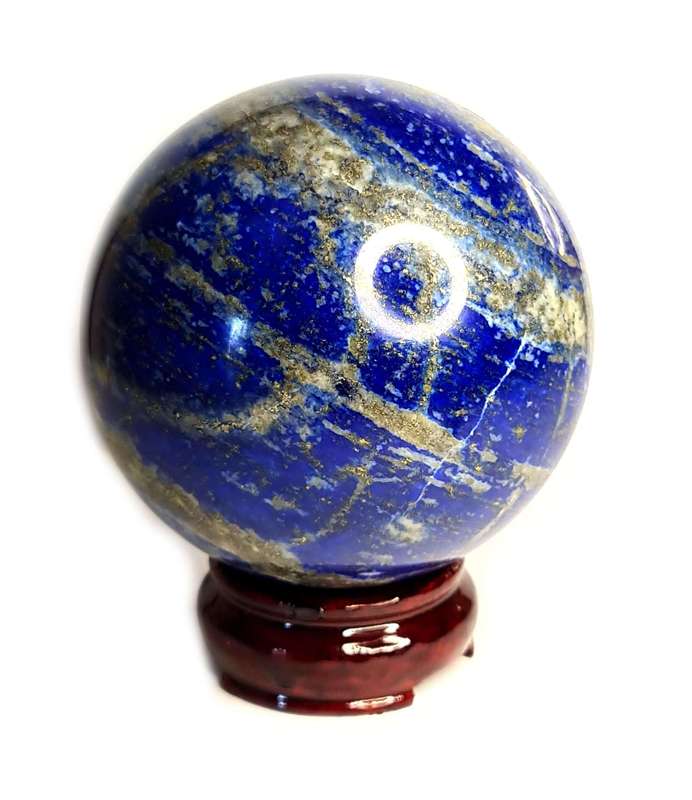 Lapis Lazuli Sphere on stand, 11.5cm high
