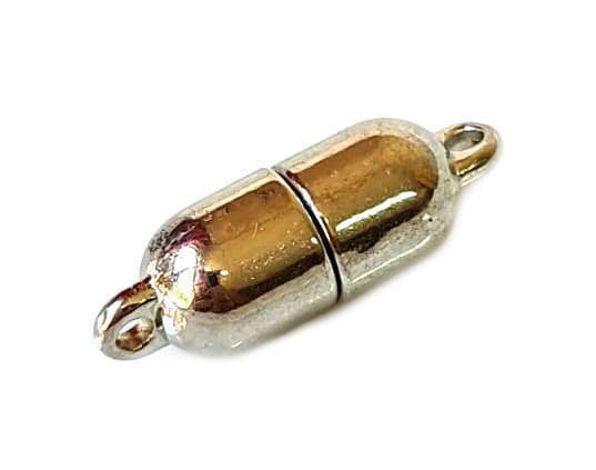 2x Magnetic barrel clasp, 6x18mm