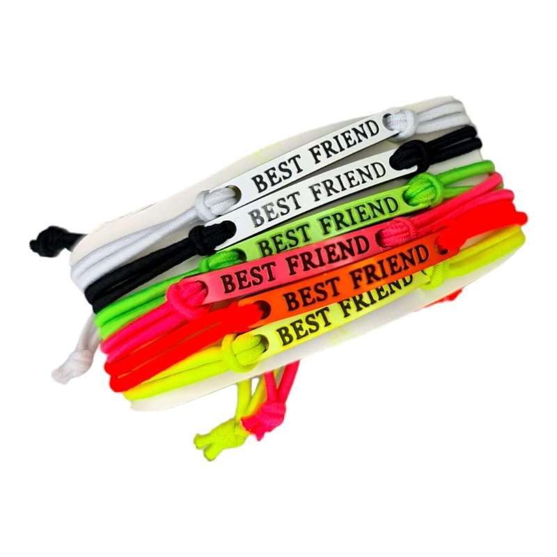 Best friend bracelet, assorted colors, adjustable