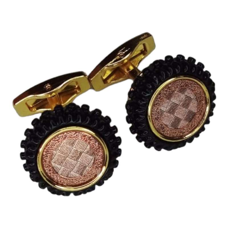 Cufflink set in Stainless Steel, 20mm