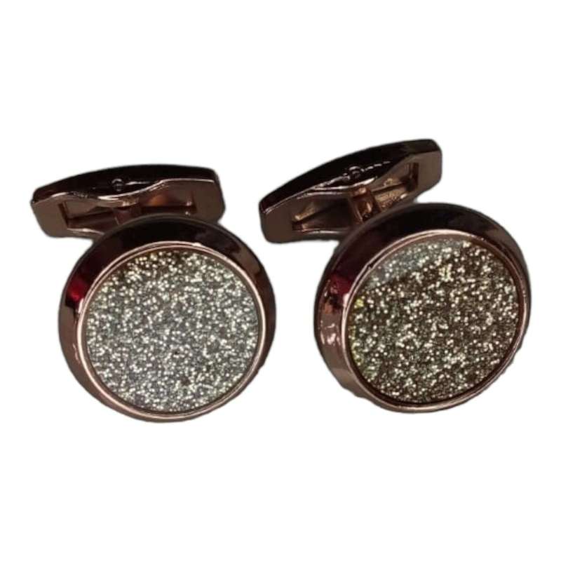 Cufflink set in Stainless Steel, 18mm