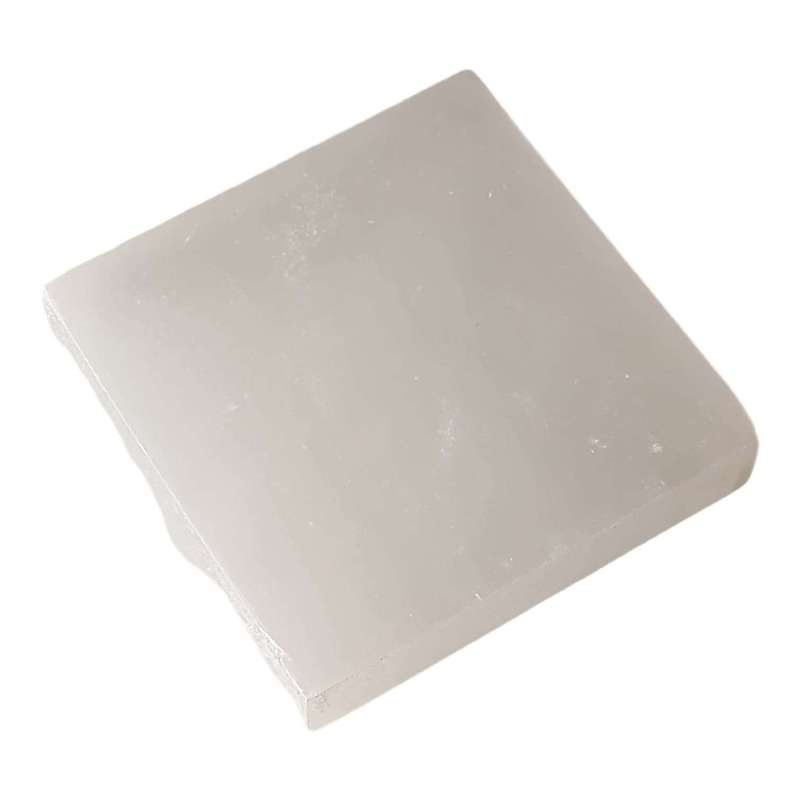 Selenite square plat, 7cm