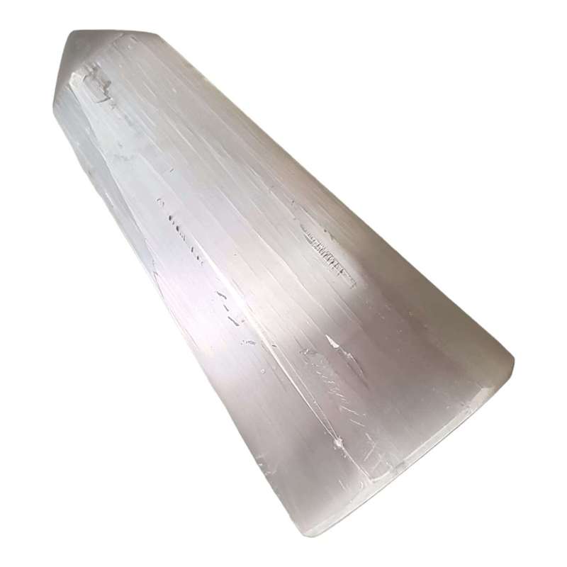Selenite obelisk point, 10cm
