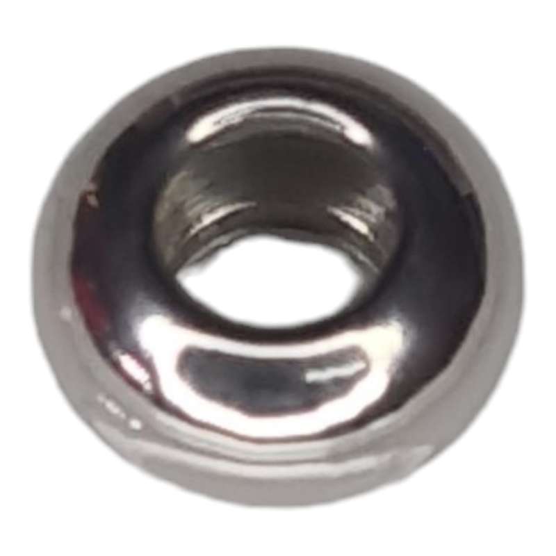 2x Rondelle bead in stainless steel, 4x8mm